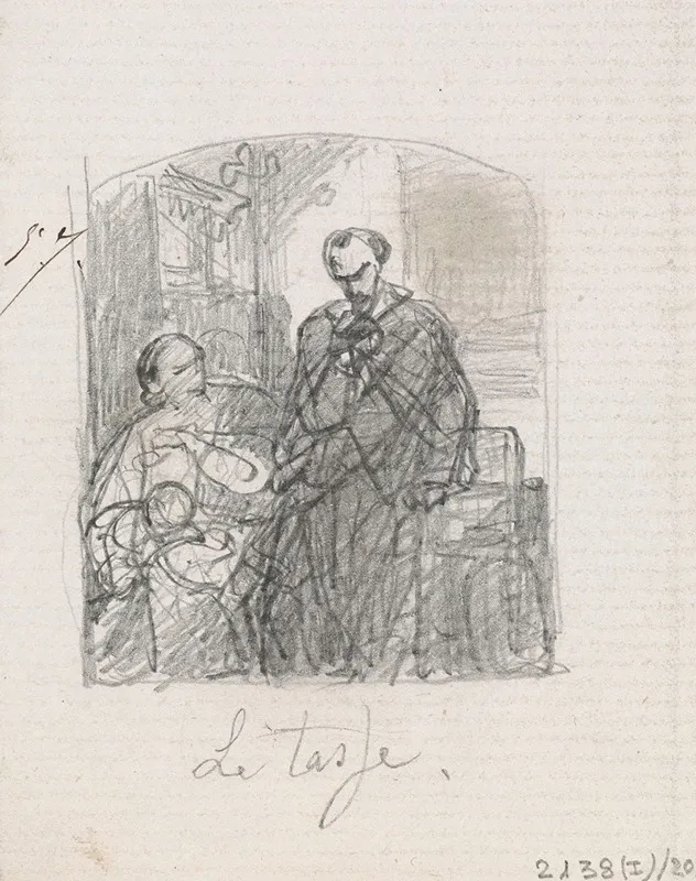 Torquato Tasso Dressed As A Sheperd Visits His Sister Cornelia In Sorrento