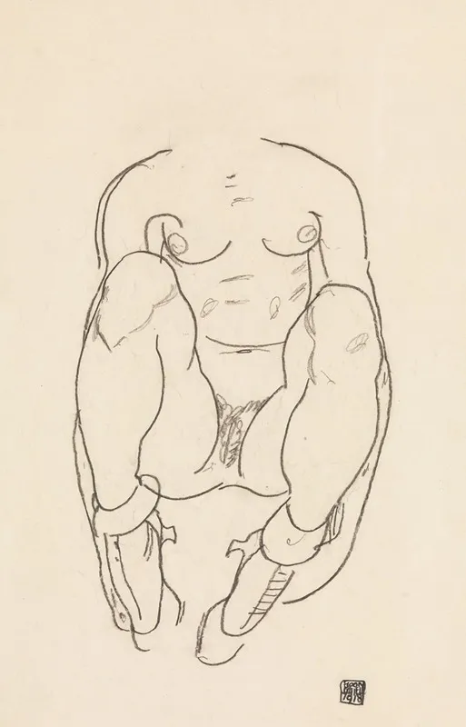 Torso Of A Seated Woman With Boots