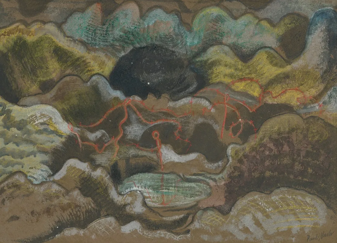 Tortured Earth Mud Wall Art by Paul Nash - High-Resolution Digital Print