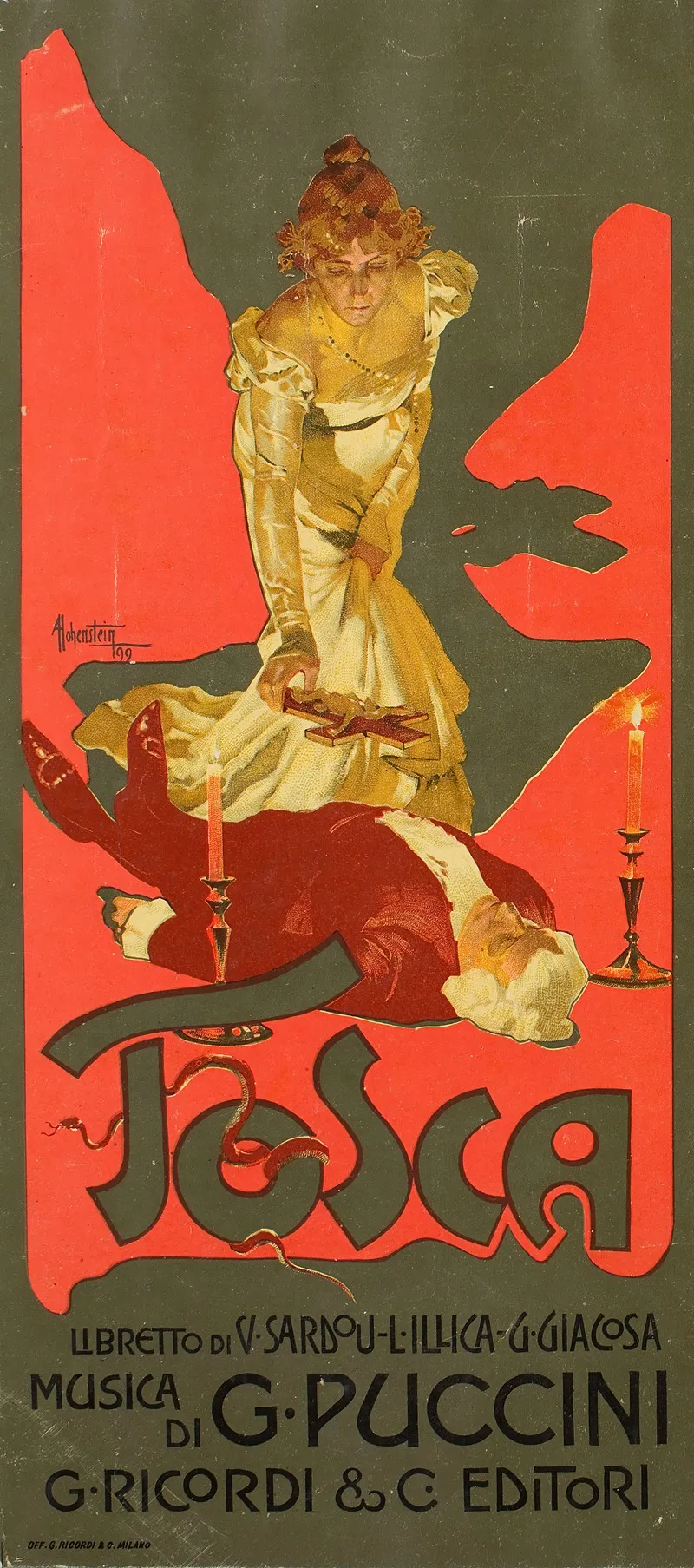 Tosca Wall Art by Adolfo Hohenstein - High-Resolution Digital Print