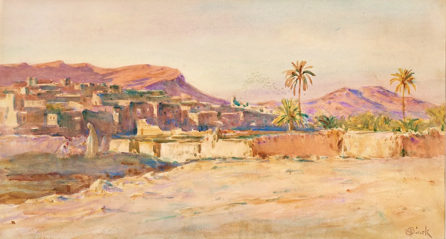 Touggourt Wall Art by Alphonse Birck - High-Resolution Digital Print
