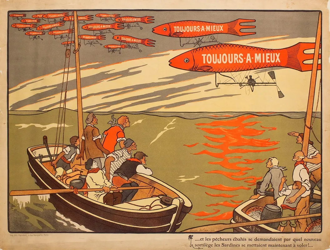 Toujours A Mieux Wall Art by Georges Delaw - High-Resolution Digital Print