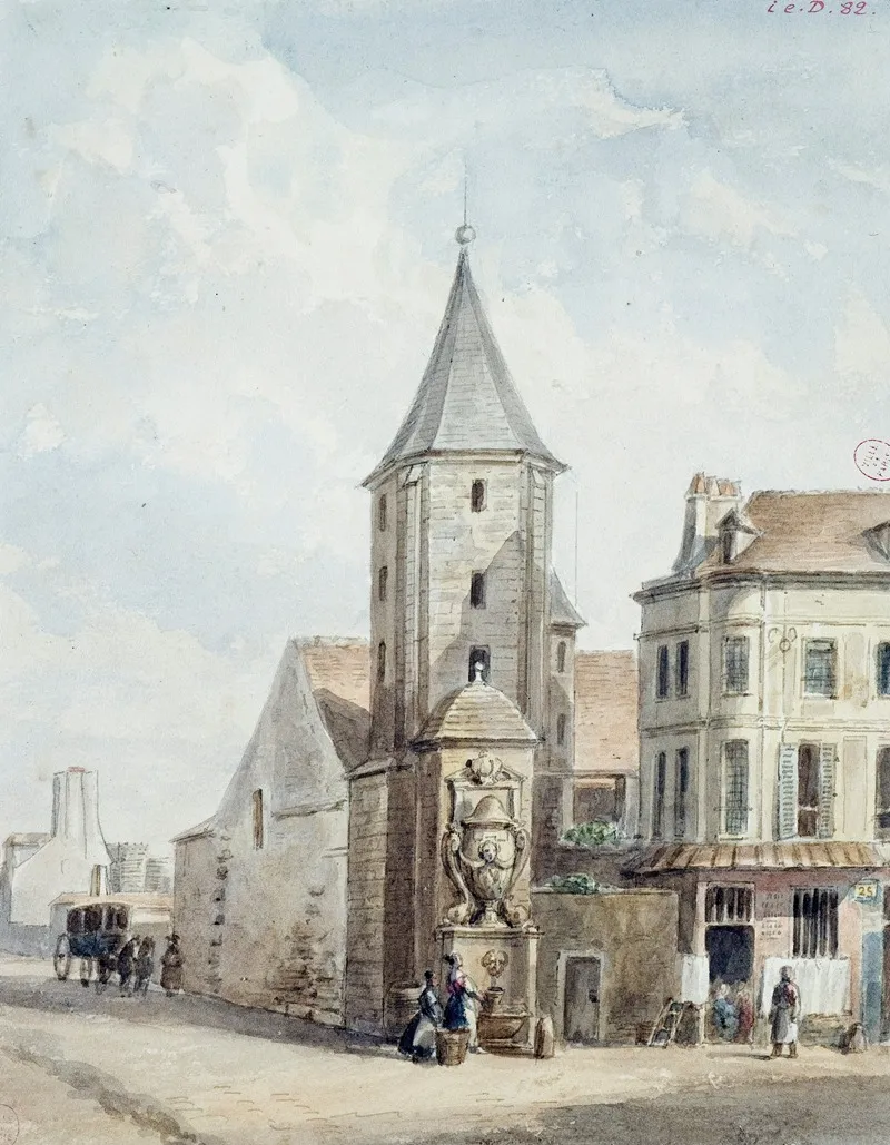 Tour Dalexandre Restes De Labbaye Saint Victor Tour Dangle Des Batiments Abbatiaux