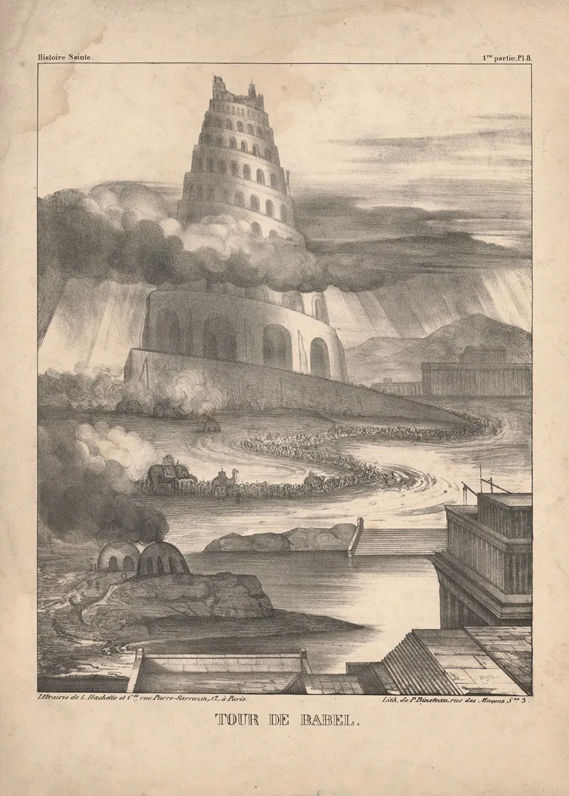 Tour De Babel Wall Art by P. Bineteau - High-Resolution Digital Print