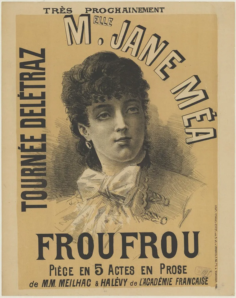 Tournee Deletraz Mlle Jane Mea Froufrou Wall Art by imp. Floucaud - High-Resolution Digital Print