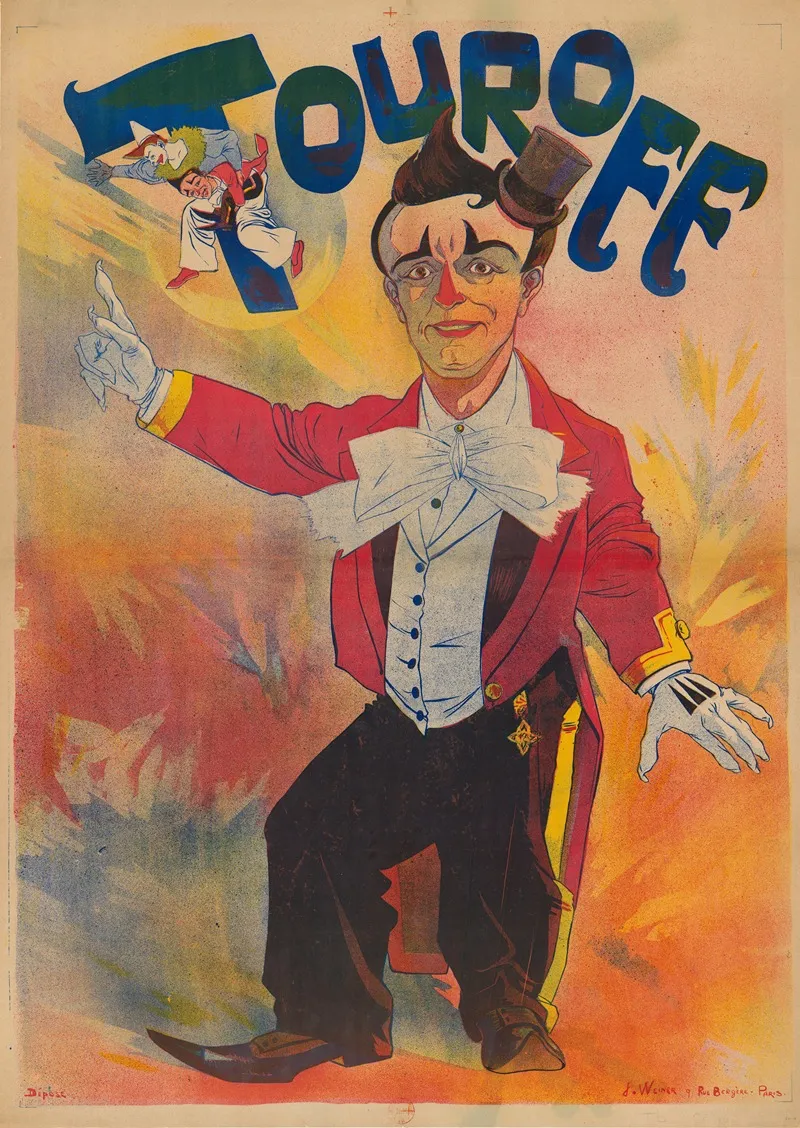 Touroff Clown Wall Art by J. Weiner - High-Resolution Digital Print