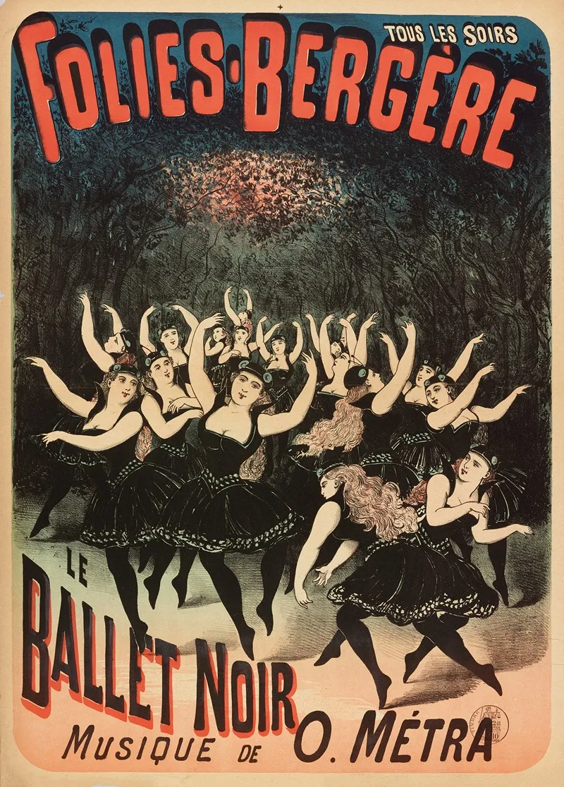 Tous Les Soirs Folies Bergere Le Ballet Noir Musique De O Metra