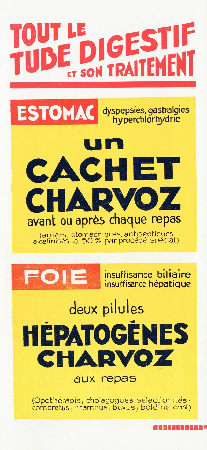 Tout Le Tube Digestif Et Son Traitement 2 Wall Art by Laboratoires Charvoz - High-Resolution Digital Print
