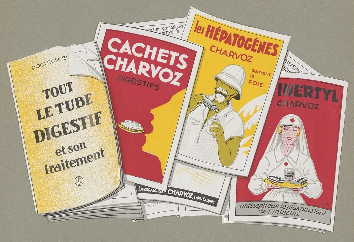 Tout Le Tube Digestif Et Son Traitement 4 Wall Art by Laboratoires Charvoz - High-Resolution Digital Print