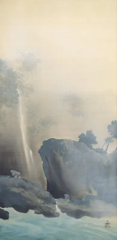 Towing A Boat Wall Art by Yokoyama Taikan - High-Resolution Digital Print