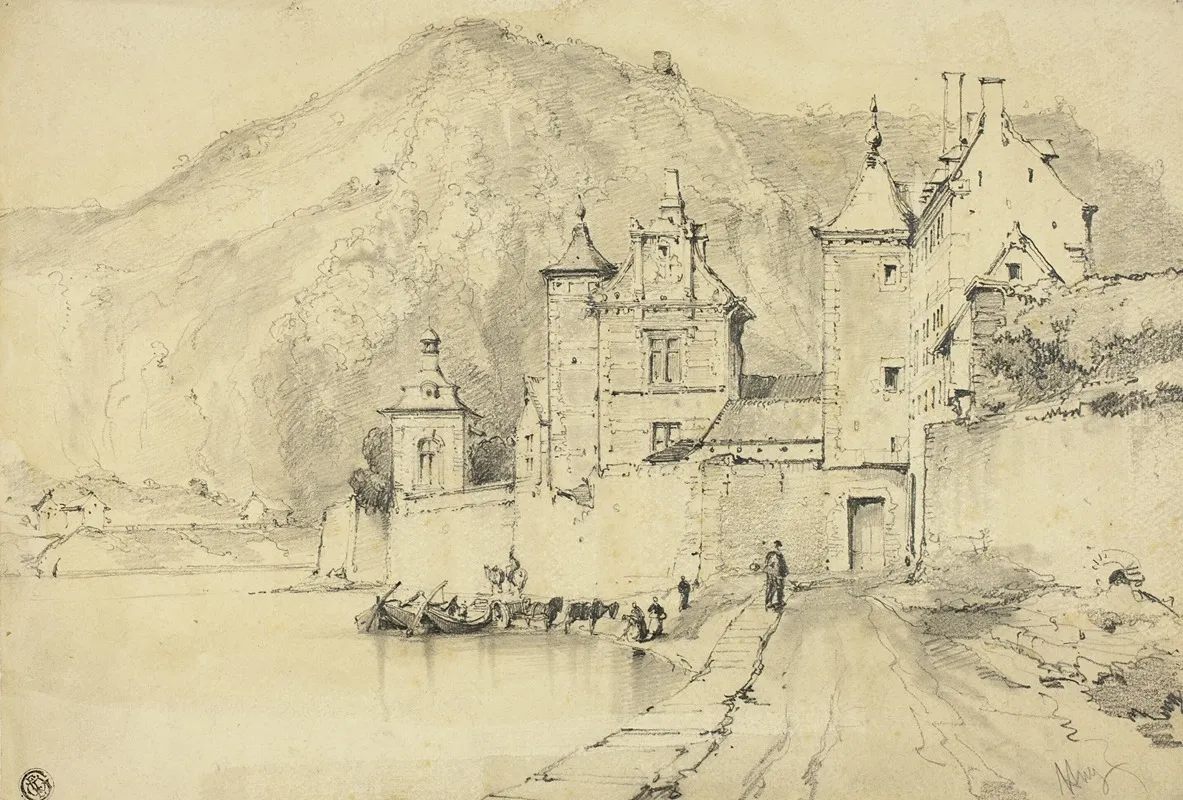 Town On The Meuse Wall Art by Arnauld de Vuez - High-Resolution Digital Print