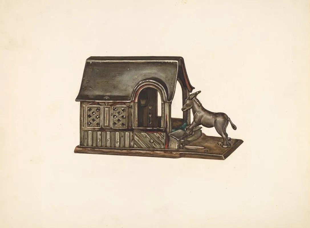 Toy Bank Donkey And House