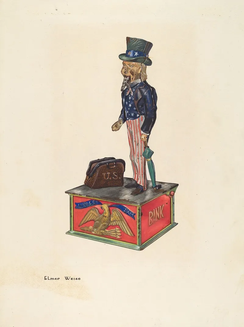 Toy Bank Uncle Sam 2