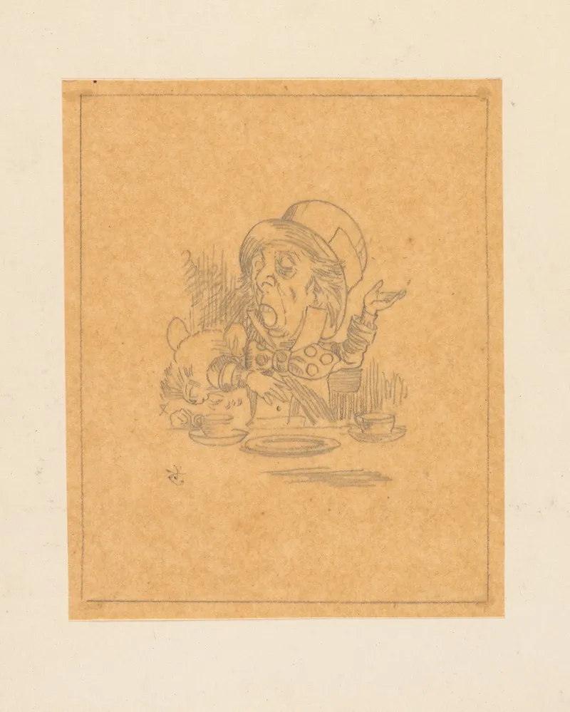 Tracing Of The Hatter Engaging In Rhetoric
