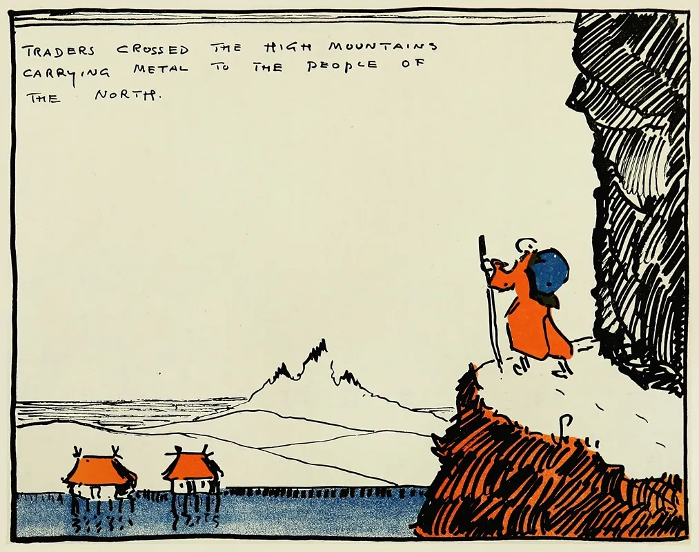 Traders Crossed The High Mountains Carrying Metal To The People Of The North