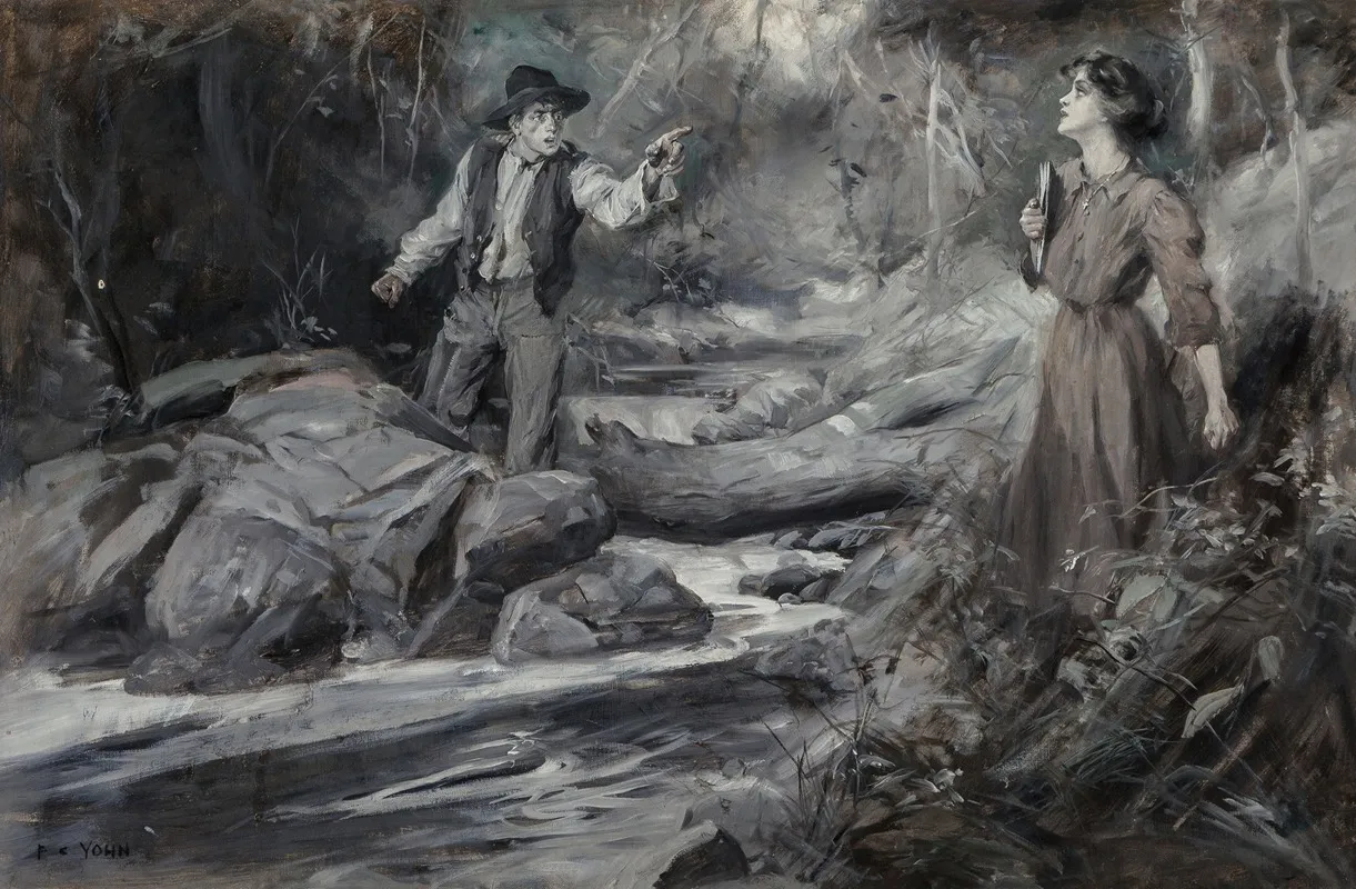 Trail Of The Lonesome Pine Wall Art by Frederick Coffay Yohn - High-Resolution Digital Print