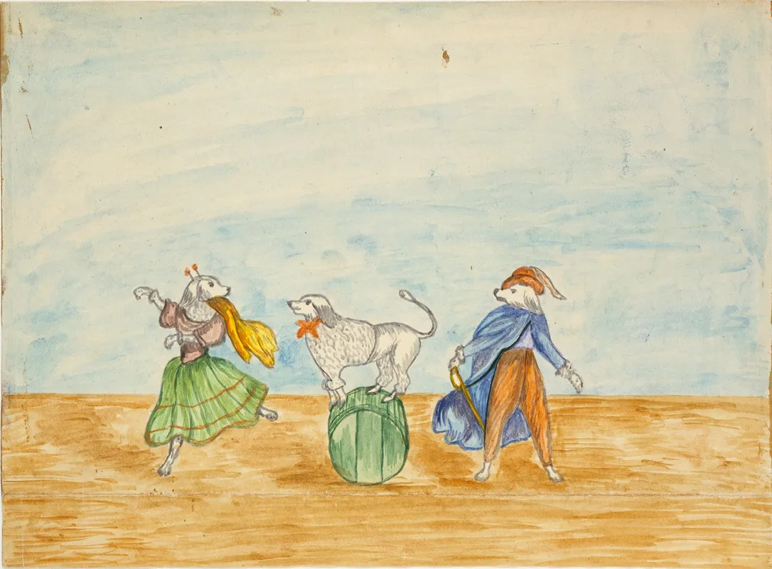 Trained Dogs Wall Art by Lawrence W. Ladd - High-Resolution Digital Print
