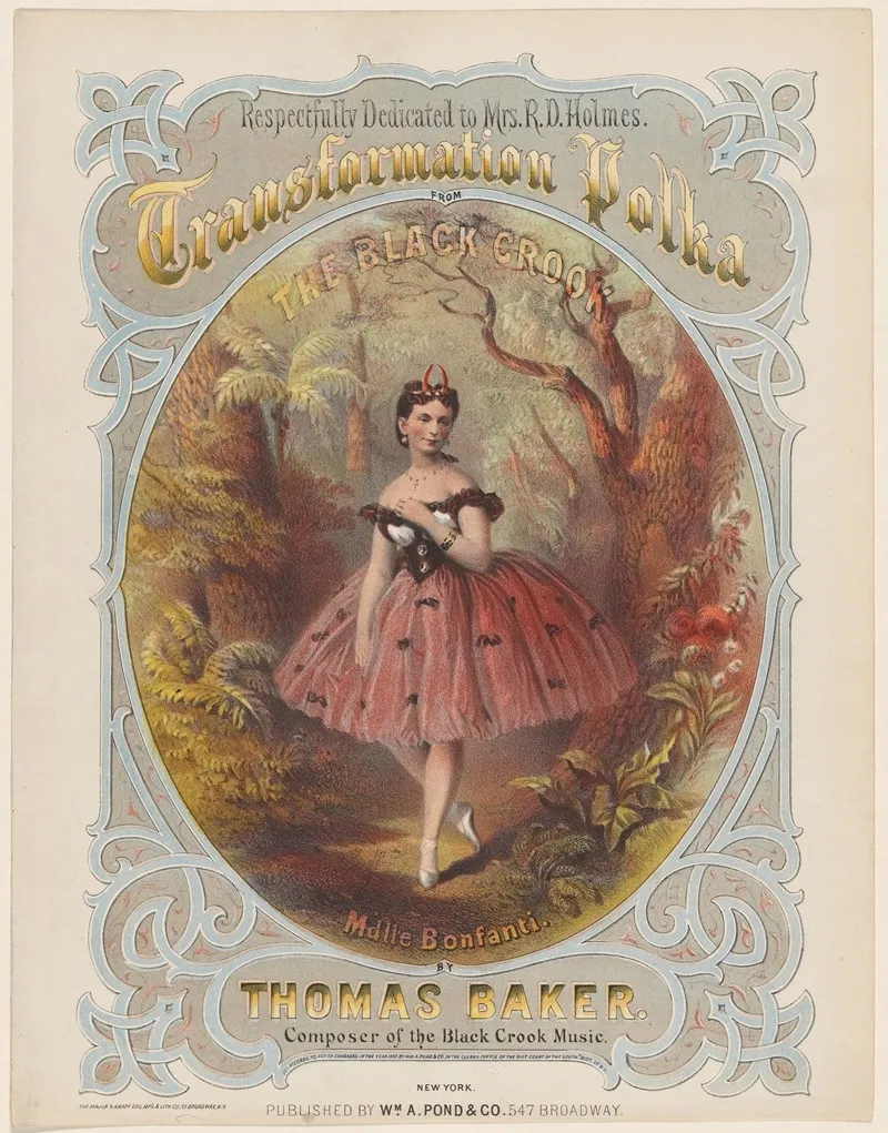 Transformation Polka From The Black Crook Wall Art by Wm. A. Pond & Co. - High-Resolution Digital Print