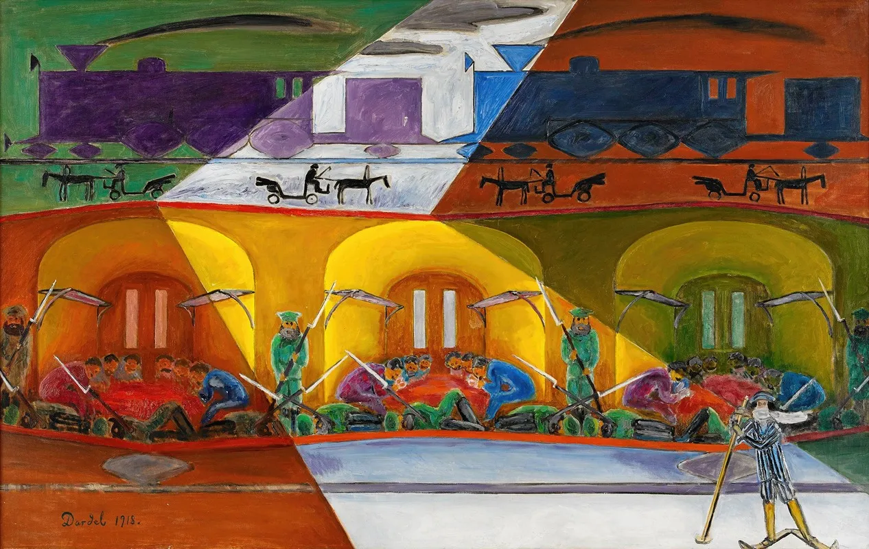 Transsibiriska Expressen Wall Art by Nils Dardel - High-Resolution Digital Print