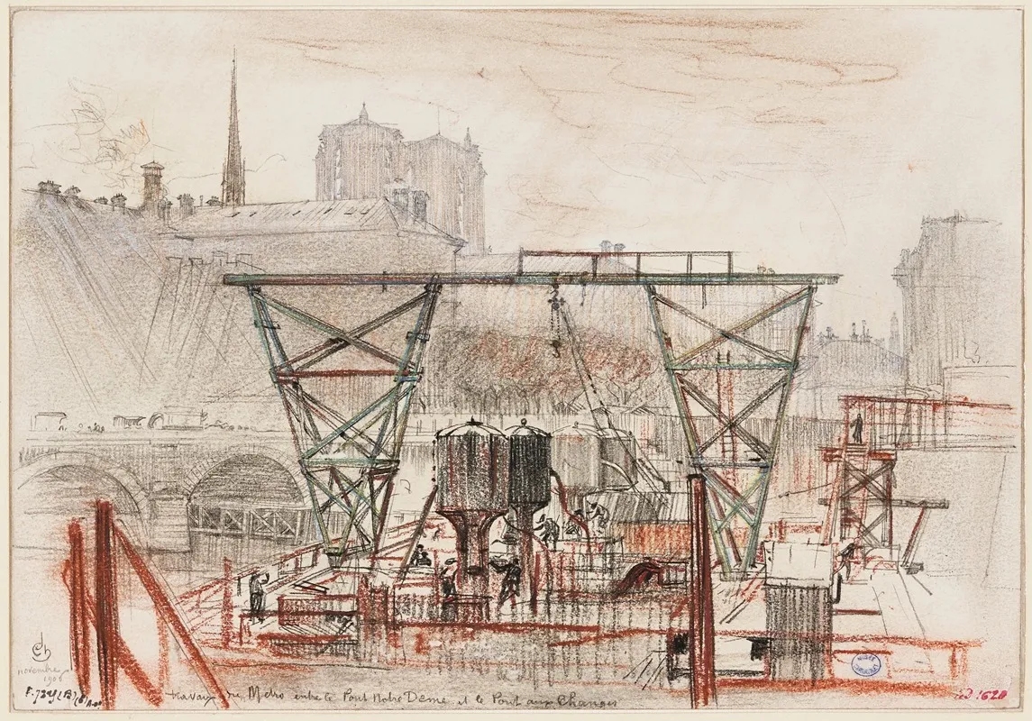 Travaux Du Metro Entre Le Pont Au Change Et Le Pont Notre Dame 2