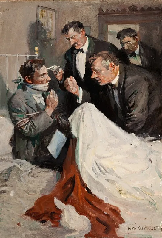 Traveler For The Firm Mr Jones Goes To Paris Wall Art by Stanley Massey Arthurs - High-Resolution Digital Print