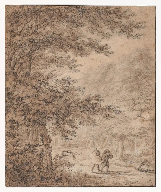 Travelers In A Forest