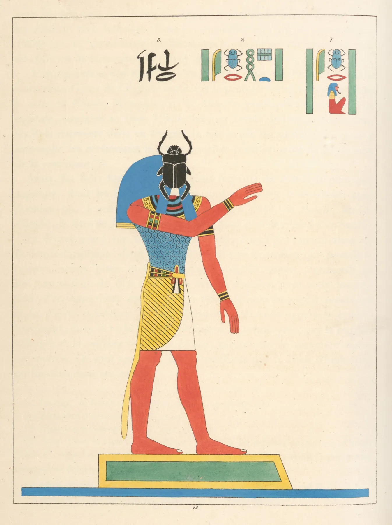 Tre Thre Ou Thore Une Des Formes De Phtah Wall Art by Léon-Jean-Joseph Dubois - High-Resolution Digital Print