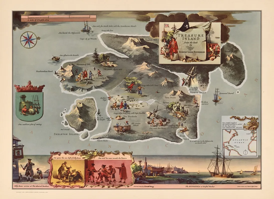 Treasure Island 3 Wall Art by Everett Henry - High-Resolution Digital Print
