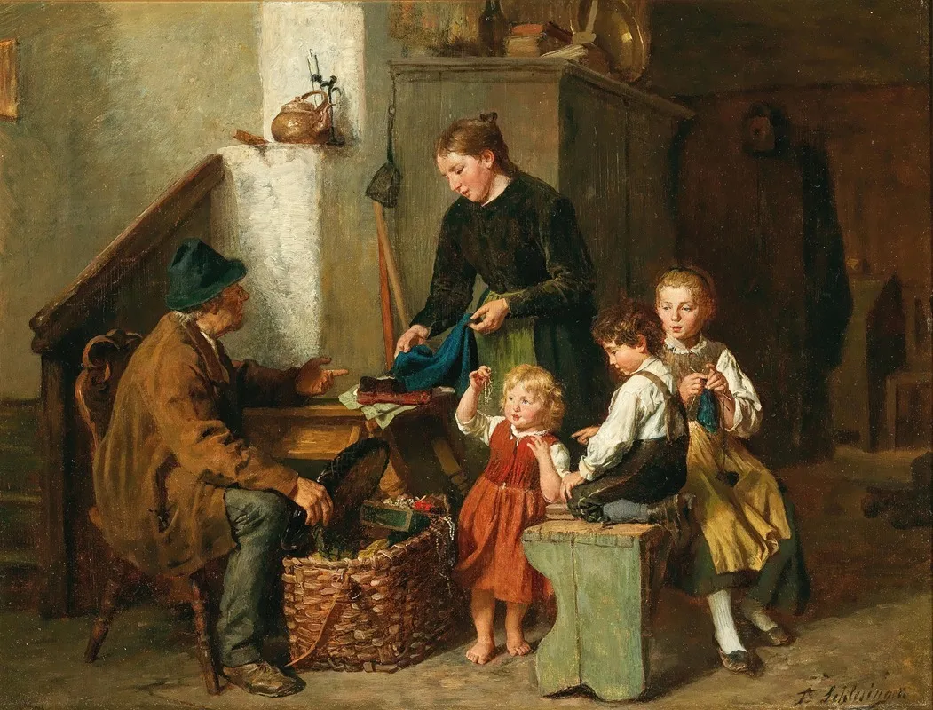 Treasures The Pedlar Wall Art by Felix Schlesinger - High-Resolution Digital Print
