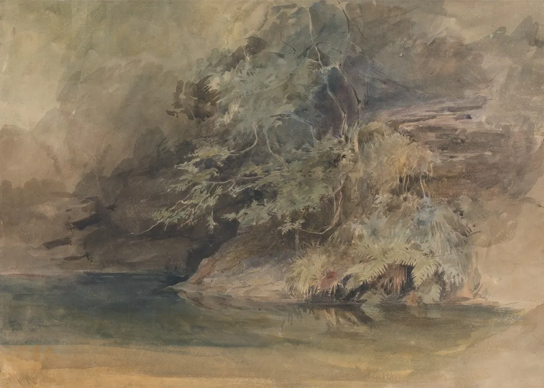 Trees By A Pool Wall Art by John Absolon - High-Resolution Digital Print