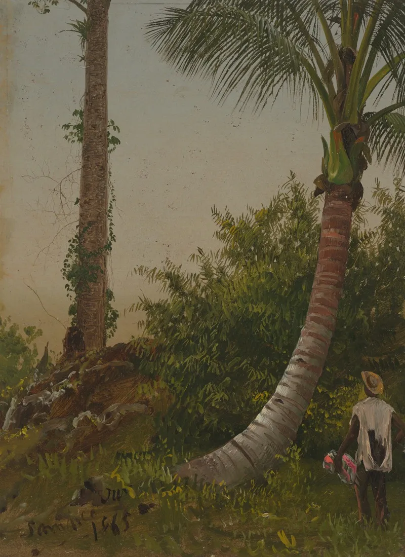 Trees In Jamaica West Indies Wall Art by Frederic Edwin Church - High-Resolution Digital Print