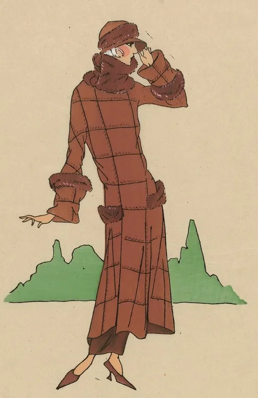 Tres Parisien 1923 No 9 2 Feuille Morte Silhouette Tres Moderne