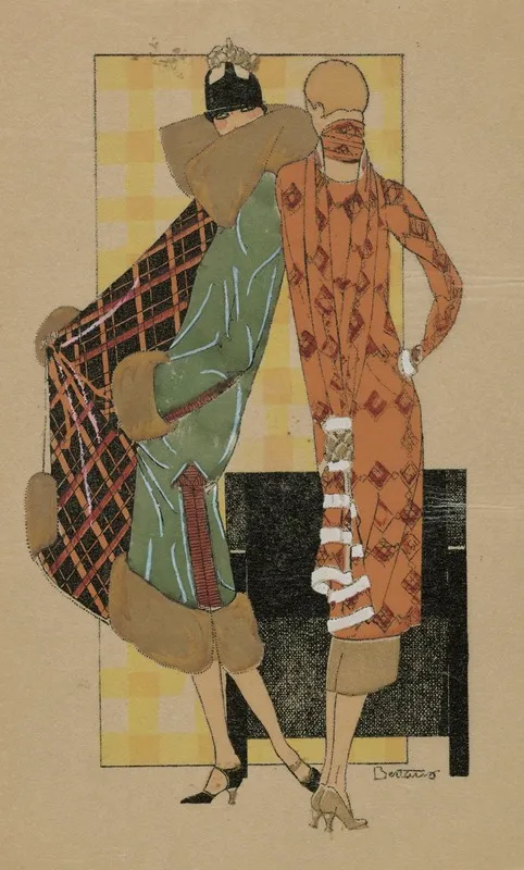 Tres Parisien 1925 No 1 Pl 10 Elegances Wall Art by Bertaux - High-Resolution Digital Print