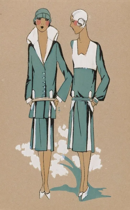 Tres Parisien 1926 No 2 Pl 7 Creation Berthe Hermance Nadine