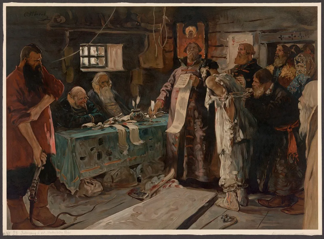Trial In Moscow Tsardom Wall Art by Sergey Ivanov - High-Resolution Digital Print