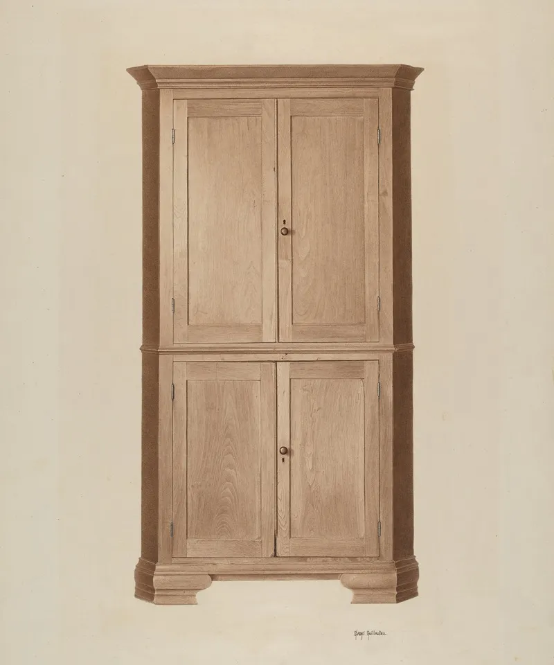 Triangular Corner Safe Wall Art by Gladys M. Guillaudeu - High-Resolution Digital Print