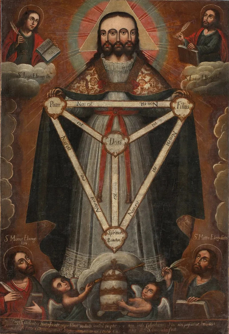 Trifacial Trinity Wall Art by Cusco School - High-Resolution Digital Print