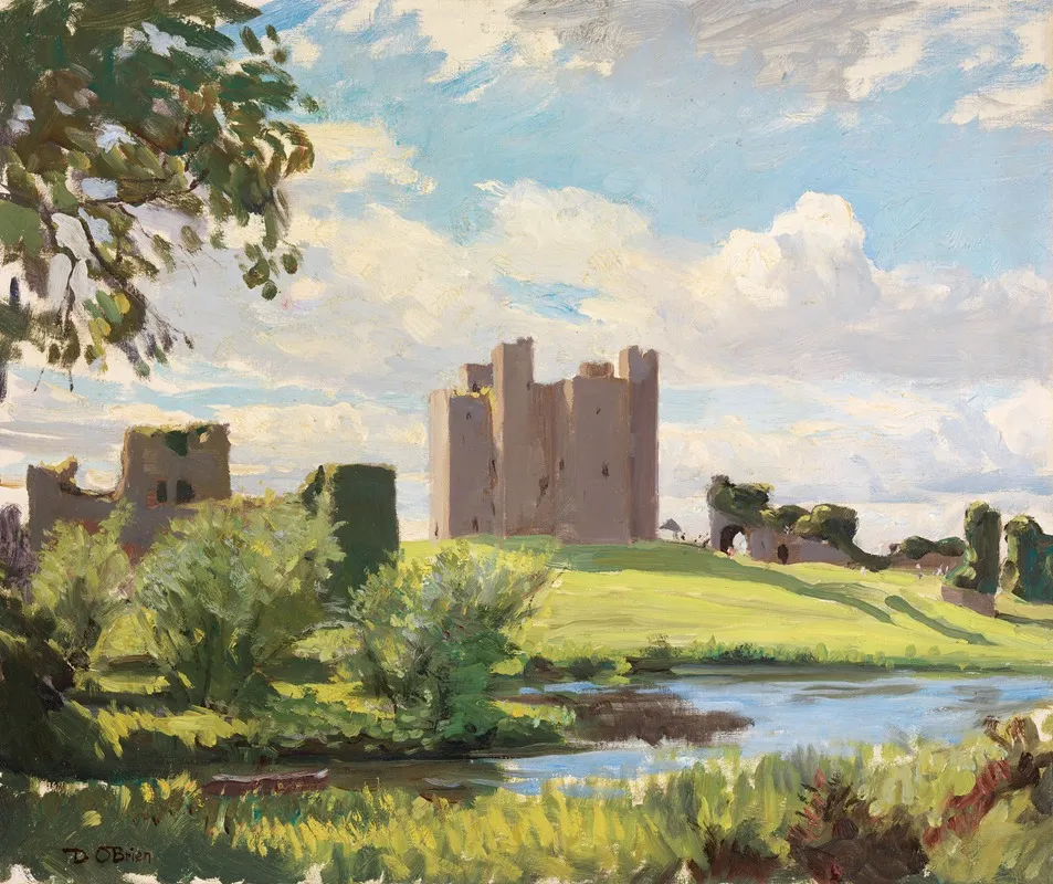Trim Castle County Meath Wall Art by Dermod O'Brien - High-Resolution Digital Print