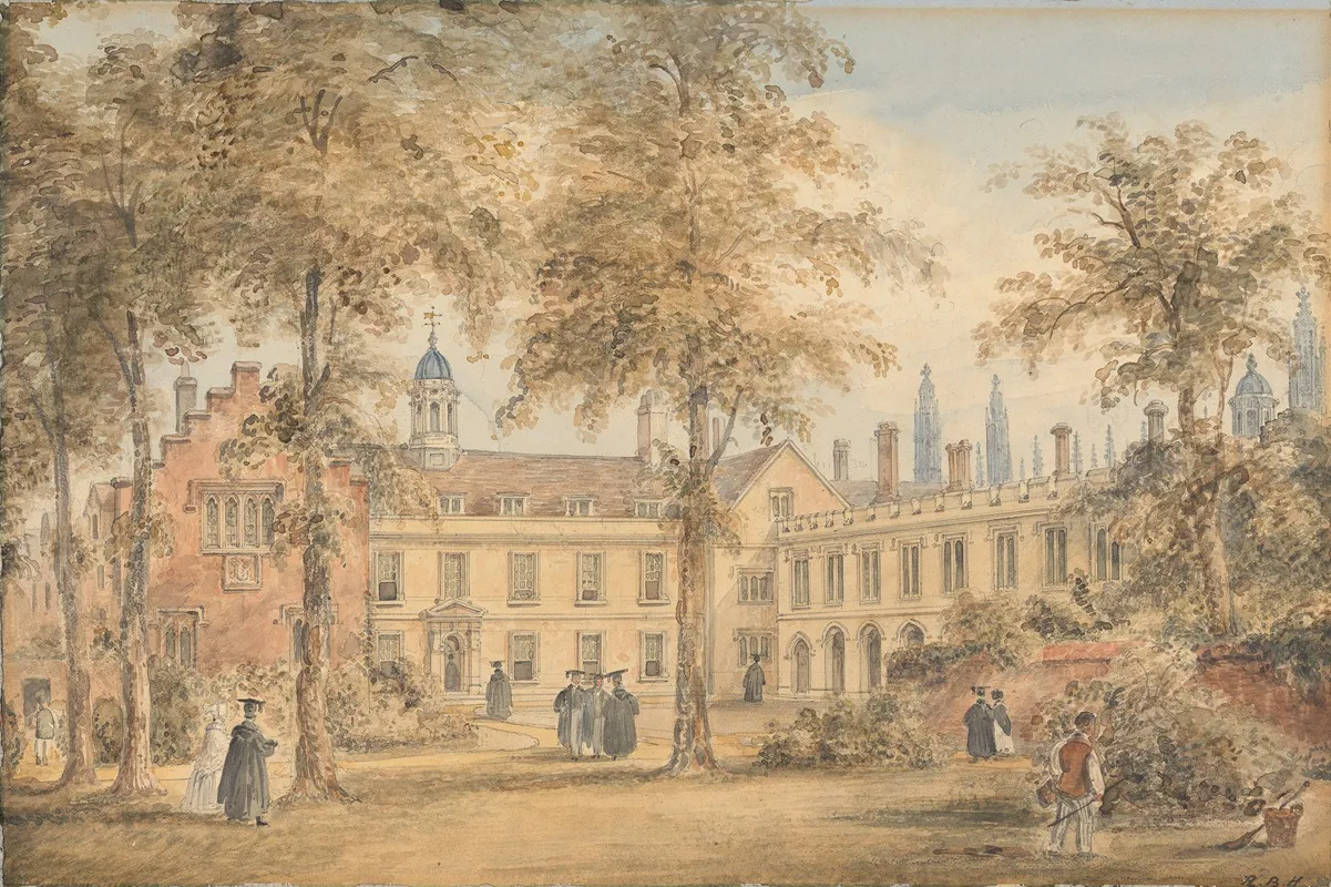 Trinity Hall From The Garden Cambridge