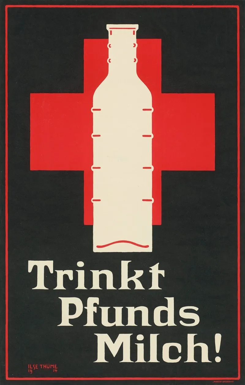 Trinkt Pfunds Milch Wall Art by Ilse Thüme - High-Resolution Digital Print