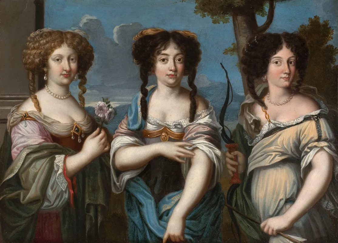 Triple Portrait De Femmes Anciennement Dit Les Nieces De Mazarin