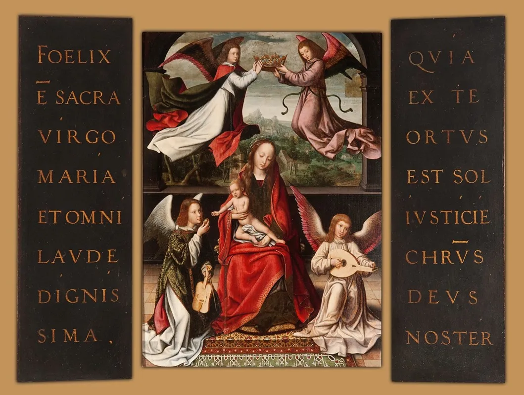 Triptych Of The Coronation Of The Virgin