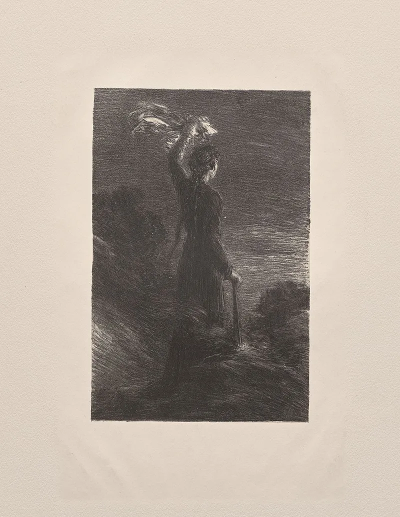 Tristan And Isolde Act Ii Signal In The Night Wall Art by Henri Fantin-Latour - High-Resolution Digital Print