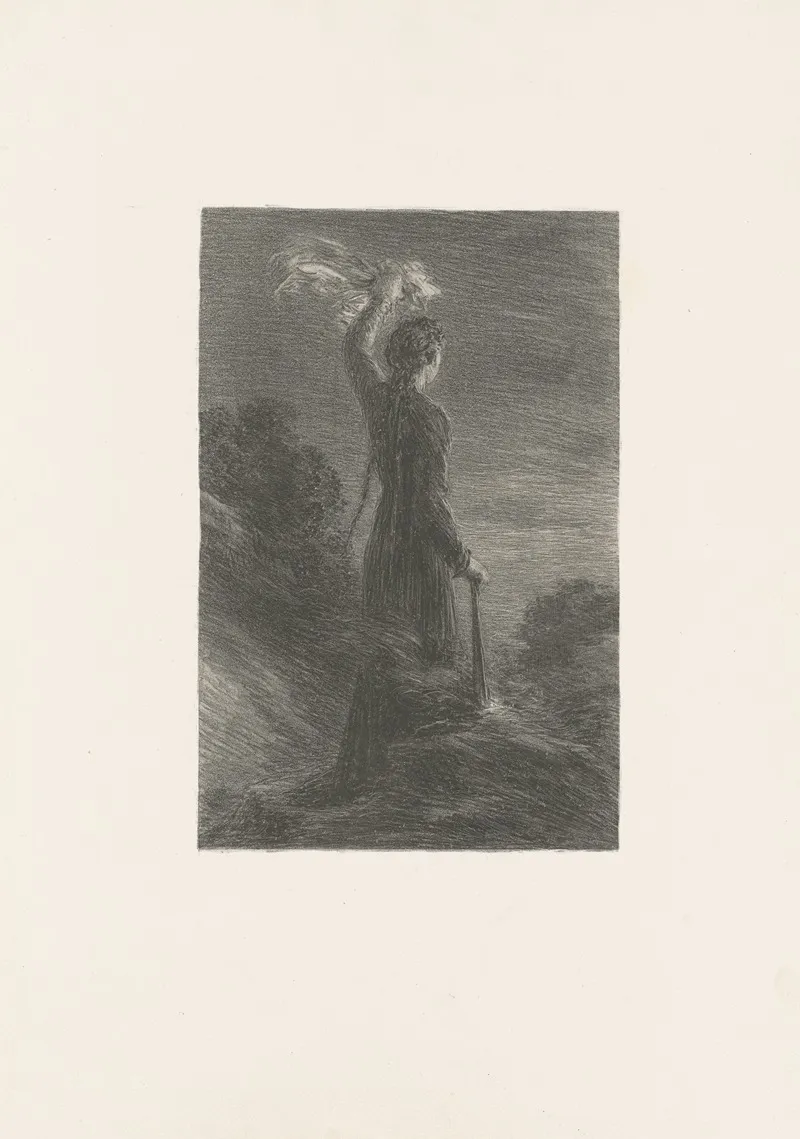 Tristan Et Iseult Acte Ii Signal Dans La Nuit Wall Art by Henri Fantin-Latour - High-Resolution Digital Print