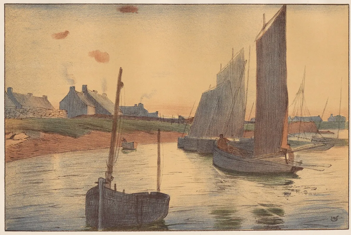 Tristesse Sur La Mer Wall Art by Raoul André Ulmann - High-Resolution Digital Print
