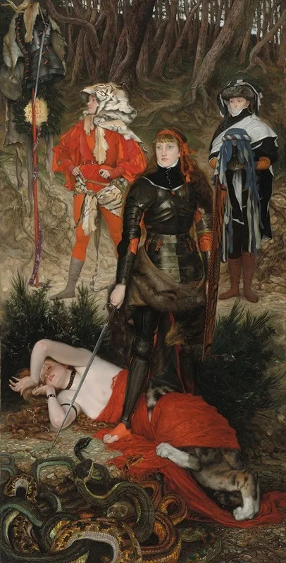 Triumph Of The Will The Challenge Wall Art by James Tissot - High-Resolution Digital Print