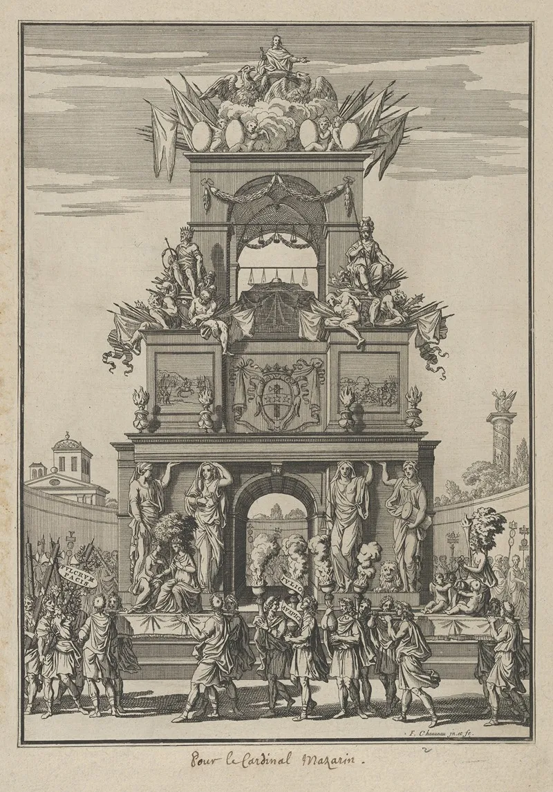 Triumphal Arch Erected In Honor Of Cardinal Mazarin After The Treaty Of The Pyrenees
