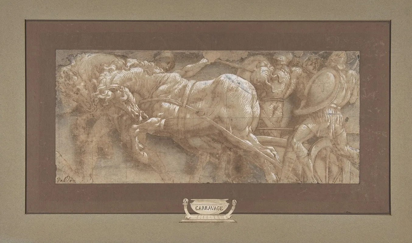Triumphal Scene Wall Art by Lelio Orsi - High-Resolution Digital Print