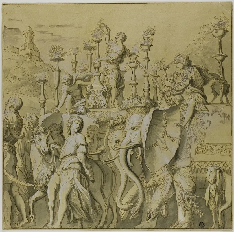 Triumphs Of Julius Caesar Canvas No V by After Andrea Mantegna - High-Resolution Digital Print