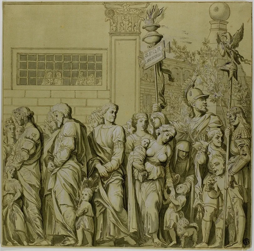 Triumphs Of Julius Caesar Canvas No Vii by After Andrea Mantegna - High-Resolution Digital Print